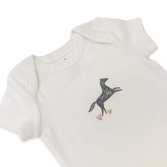 Organic Cotton Wildhorse Detail Baby Bodysuit - Picture 3 of 5